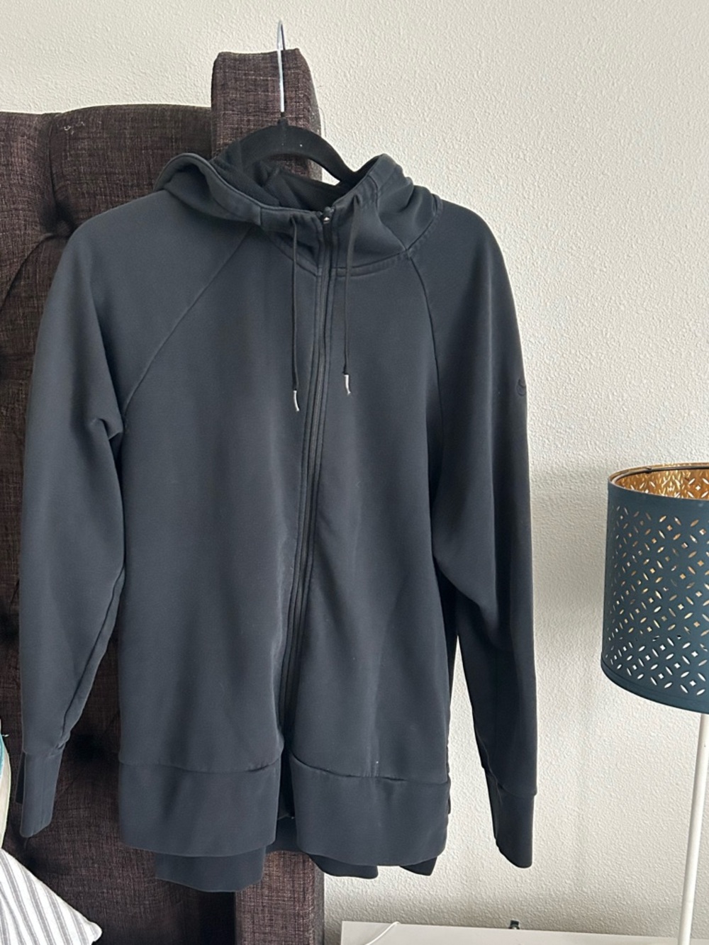 Nike Black Zip-Up Hooded Sweater